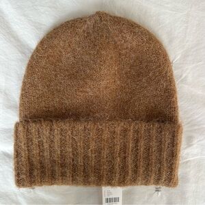 NWT Anthropologie Tan Knit Beanie